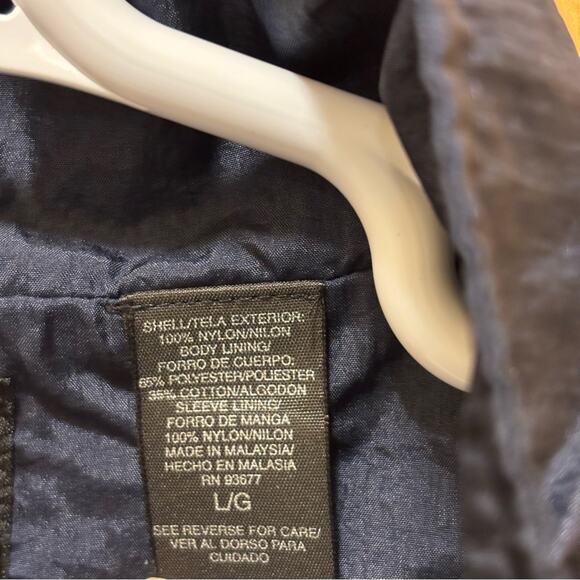 Retro 90s USA Olympics Navy Blue White Windbreaker Jacket Size Large - Picture 6 of 7